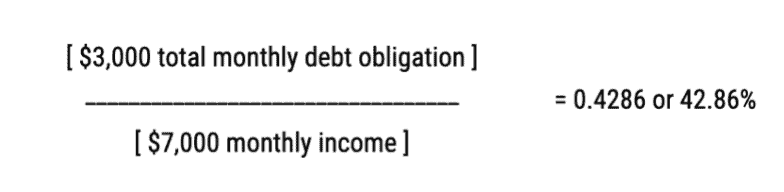 Trident Funding Boat Loan DTI Calculation 43%